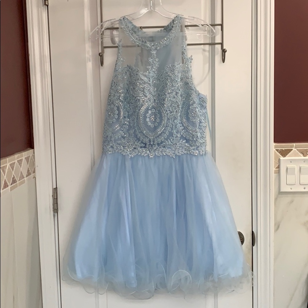 Cute Short Blue Dress